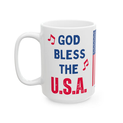 Donald John Trump. - Executive White House President of the United States of America - God Bless - Mug - 15oz - [209]