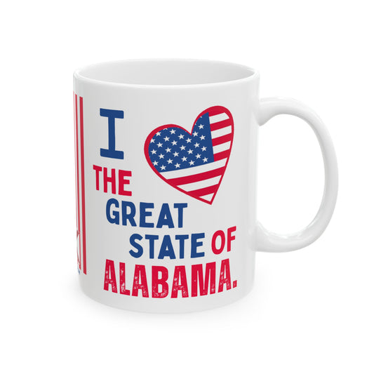 Alabama - I Love -  Mug - 11 oz