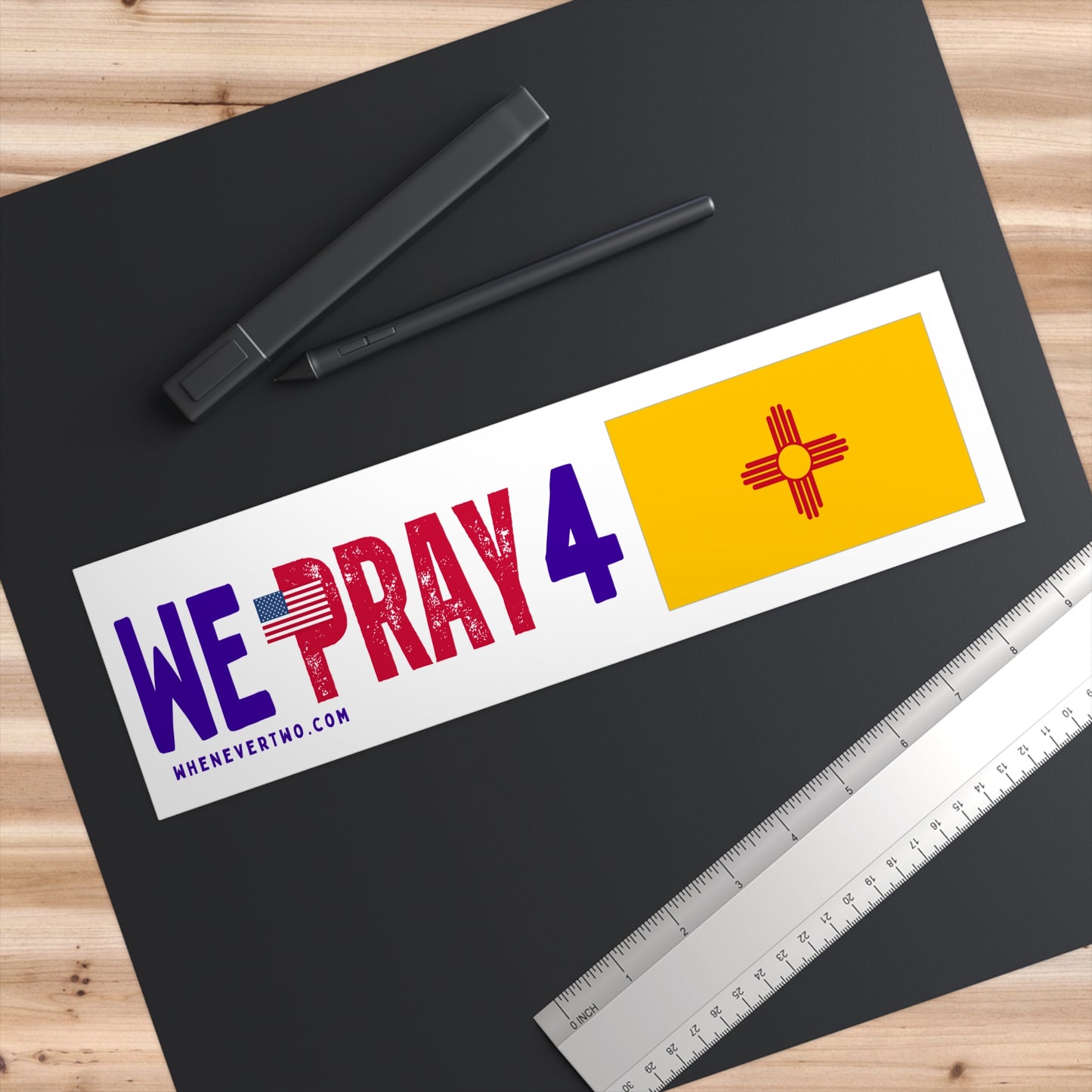 New Mexico - We Pray - Bumper Sticker - Regular