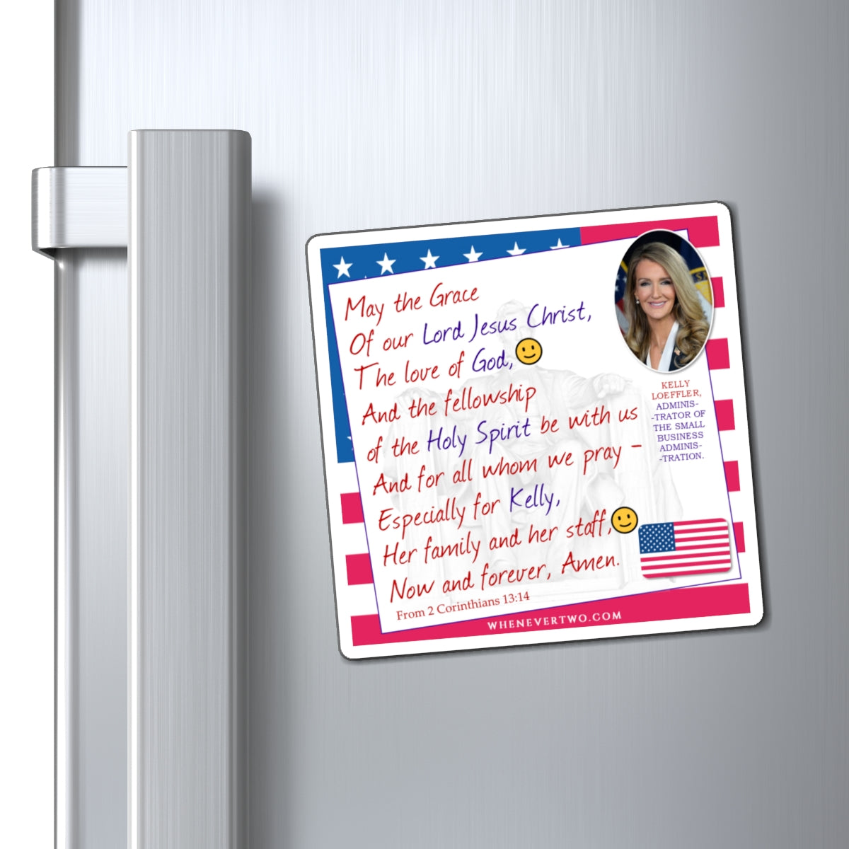 Kelly Loeffler - Executive Cabinet Administrator of the Small Business Administration - The Benediction Blessing Magnet - 4'' - [134]