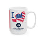 U.S. AmeriCorps - Major Agencies - I Love -  Mug - 15 oz