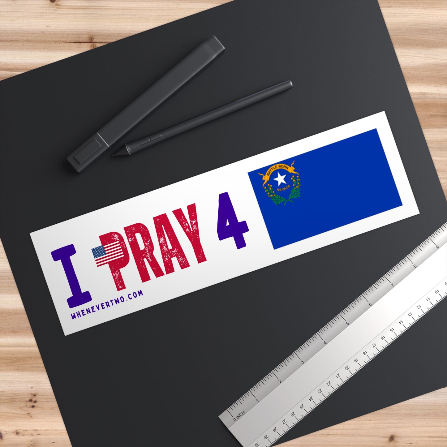 Nevada - I Pray - Bumper Sticker - Regular