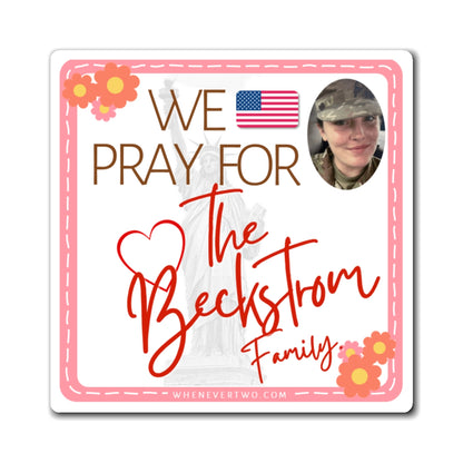 Sarah Beckstrom RIP - Families Of The Fallen - The Girl Cave Magnet - 3''