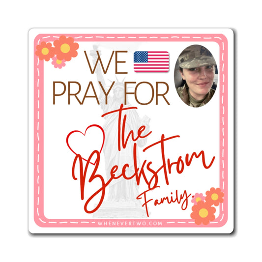 Sarah Beckstrom RIP - Families Of The Fallen - The Girl Cave Magnet - 3''
