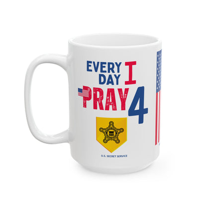 U.S. Secret Service - Major Agencies - I Pray - Mug - 15 oz
