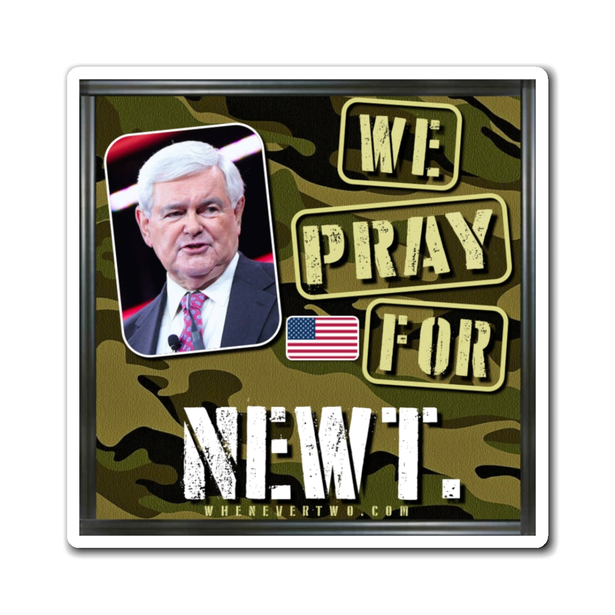 Newt Gingrich - We The People - The Man Cave Magnet - 3'' - [78]