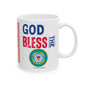 U.S. Coast Guard - Major Agencies - God Bless - Mug - 11 oz