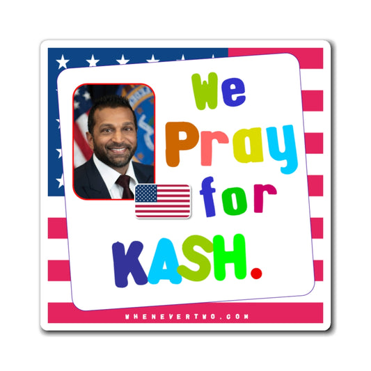 Kash Patel - Executive Cabinet FBI Director - Noah's Rainbow Magnet - 3'' - [110]