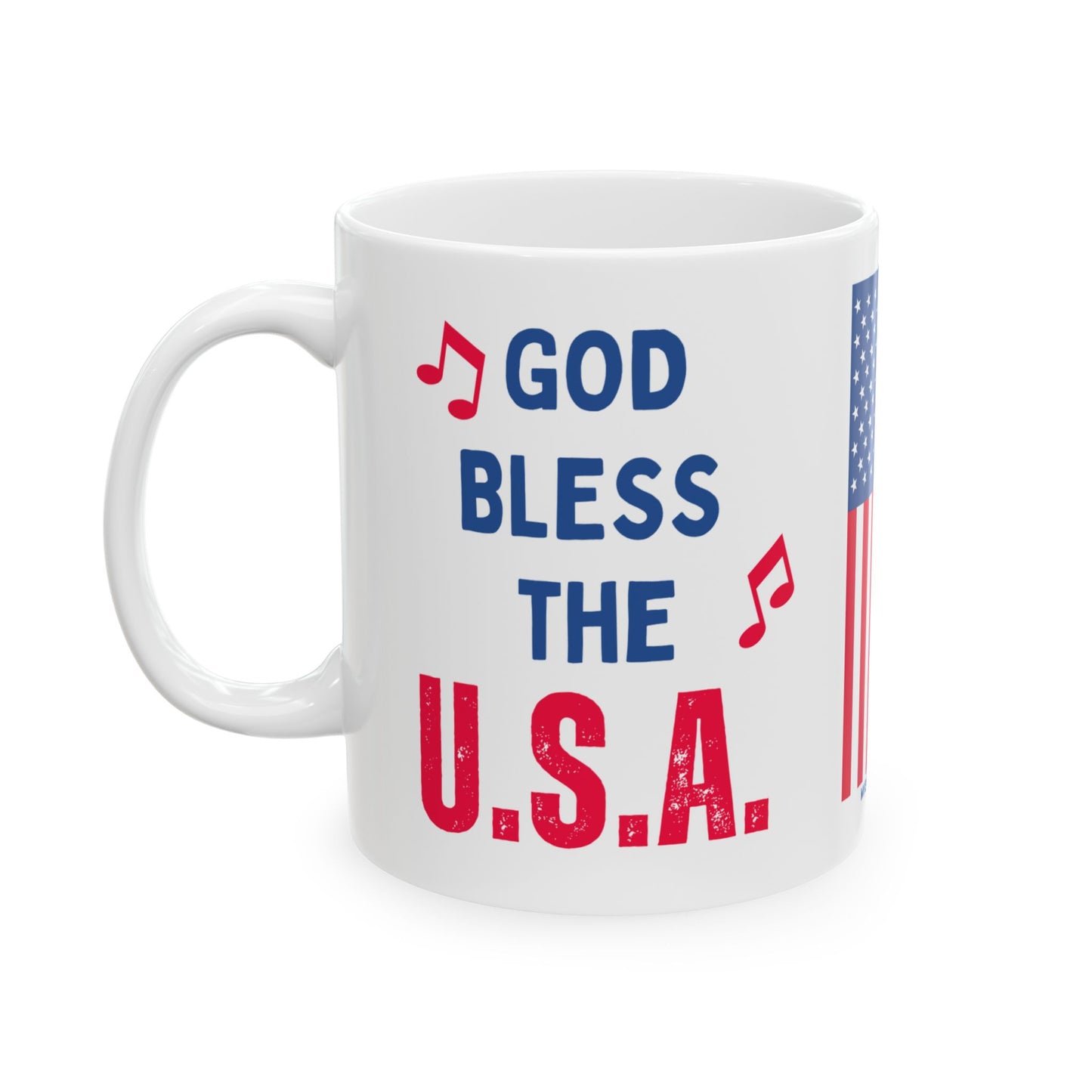 Donald John Trump. - Executive White House President of the United States of America - God Bless - Mug - 11oz - [209]