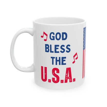 Donald John Trump. - Executive White House President of the United States of America - God Bless - Mug - 11oz - [209]