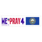 New Hampshire - We Pray - Bumper Sticker - Large