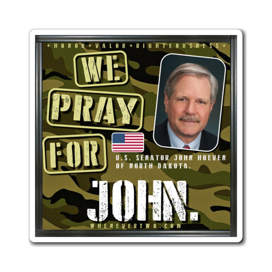 John Hoeven - Legislative Senator North Dakota - The Man Cave Magnet - 3'' - [234]