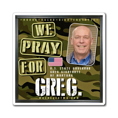 Greg Gianforte - State Executive Governor Montana - The Man Cave Magnet - 3'' - [285]