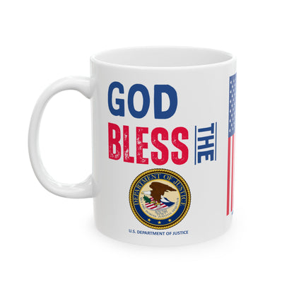 Justice - Cabinet - God Bless -  Mug - 11 oz