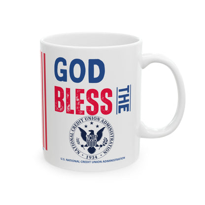 U.S. National Credit Union Administration - Major Agencies - God Bless -  Mug - 11 oz