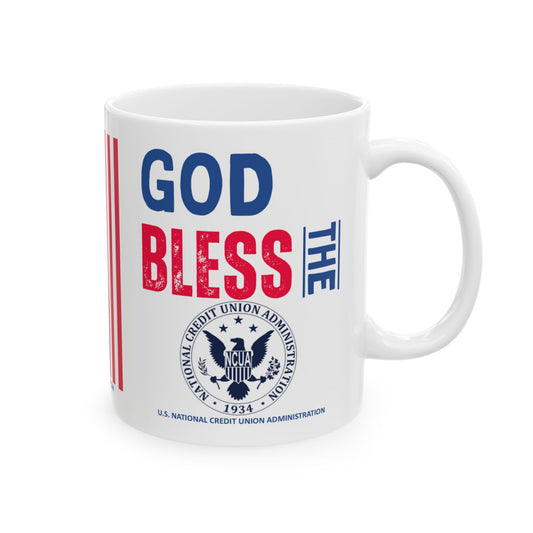 U.S. National Credit Union Administration - Major Agencies - God Bless -  Mug - 11 oz