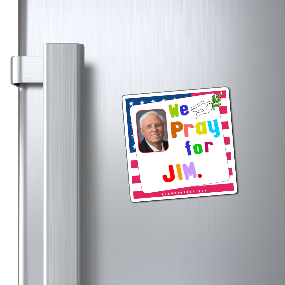 Jim Justice - Legislative Senator West Virginia - Noah's Rainbow Magnet - 3'' - [238]