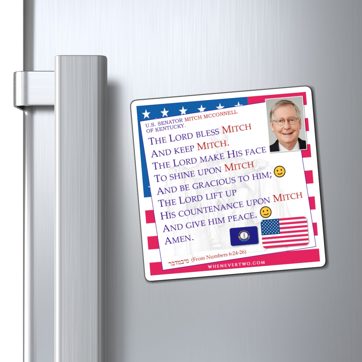 Mitch McConnell - Legislative Senator Kentucky - The Aaronic Blessing Magnet - 4'' - [244]