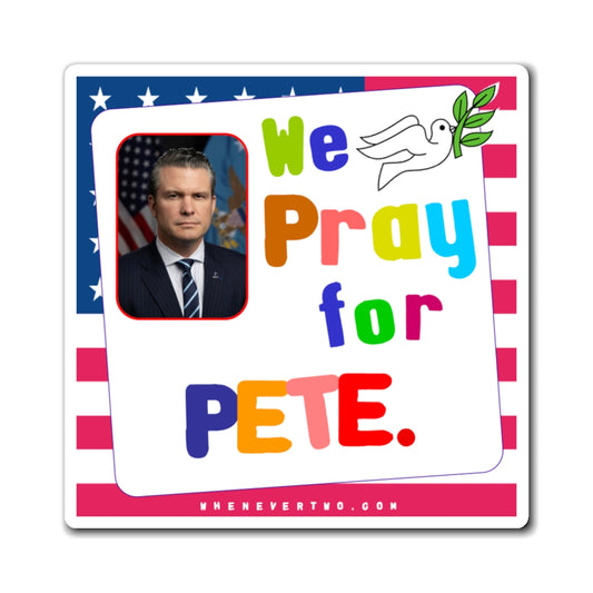 Pete Hegseth - Executive Cabinet Secretary of War - Noah's Rainbow Magnet - 3'' - [81]