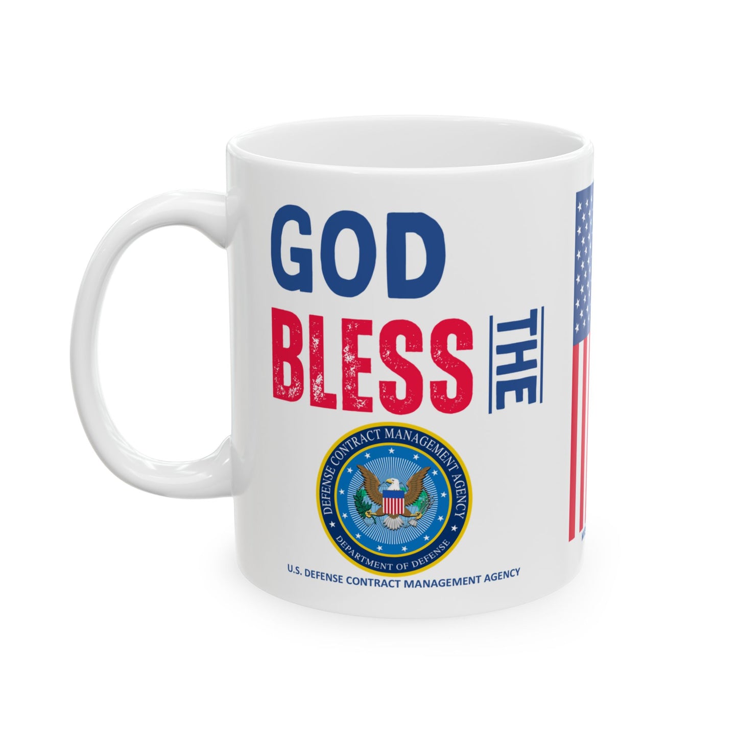 U.S. Defense Contract Management Agency - Major Agencies - God Bless - Mug - 11 oz