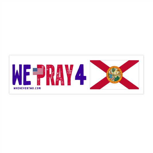Florida - We Pray - Bumper Sticker - Regular