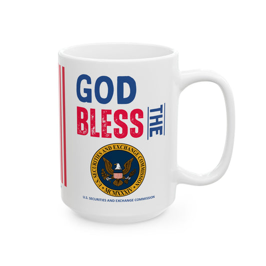U.S. Securities and Exchange Commission - Major Agencies - God Bless - Mug - 15 oz