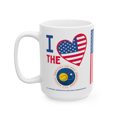 U.S. National Aeronautics and Space Administration - Major Agencies - I Love -  Mug - 15 oz