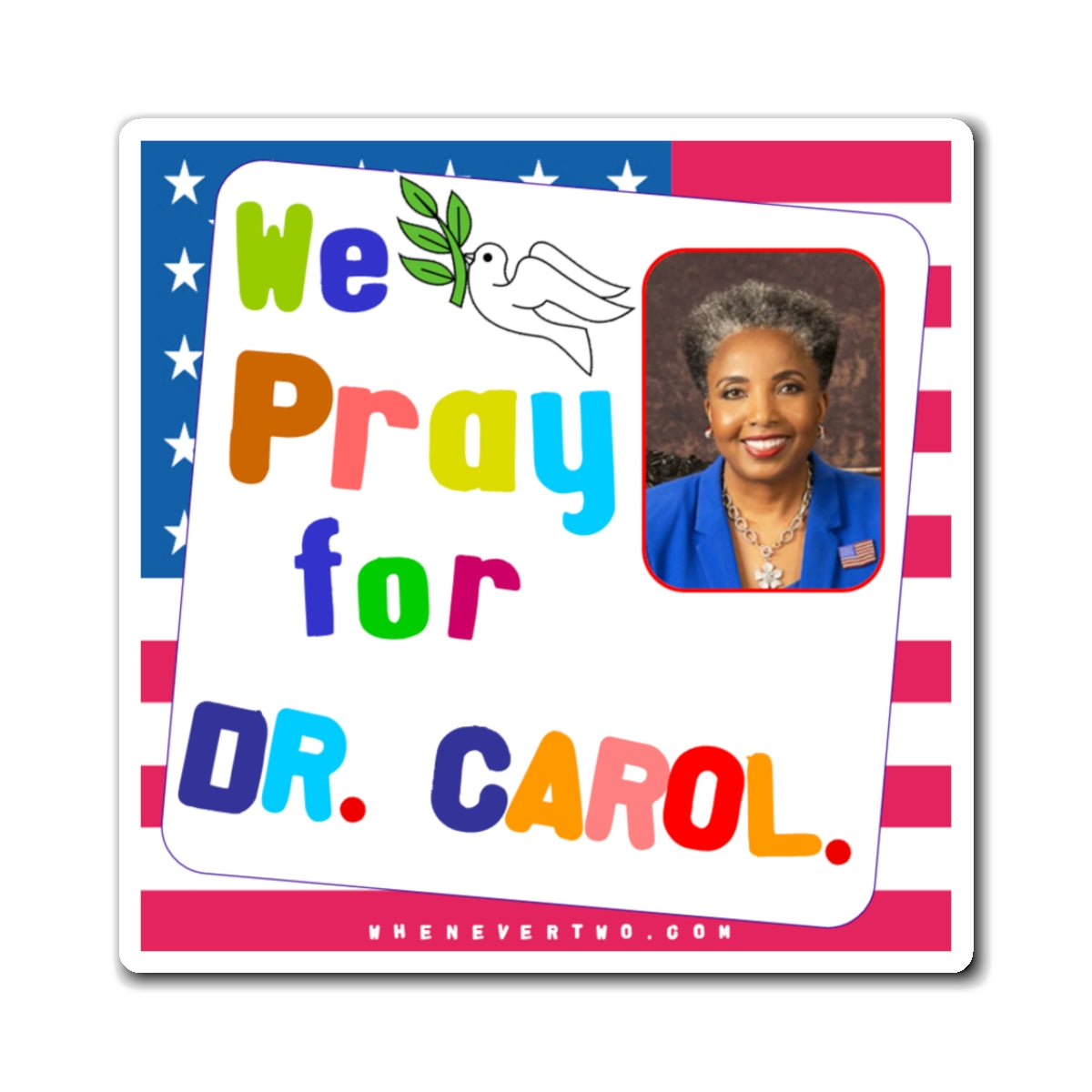 Dr. Carol M. Swain - We The People - Noah's Rainbow Magnet - 3'' - [33]