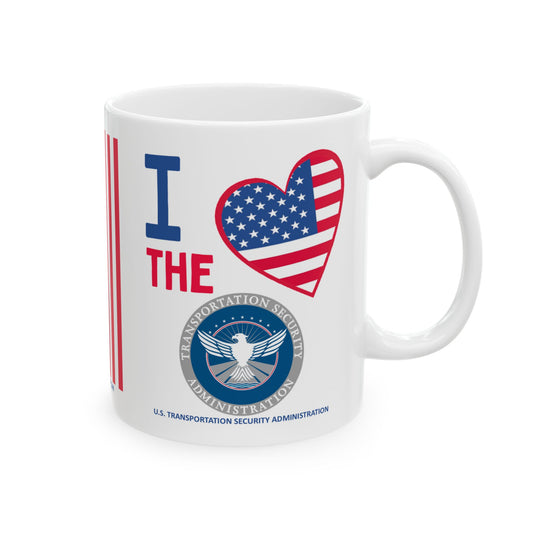 U.S. Transportation Security Administration - Major Agencies - I Love - Mug - 11 oz