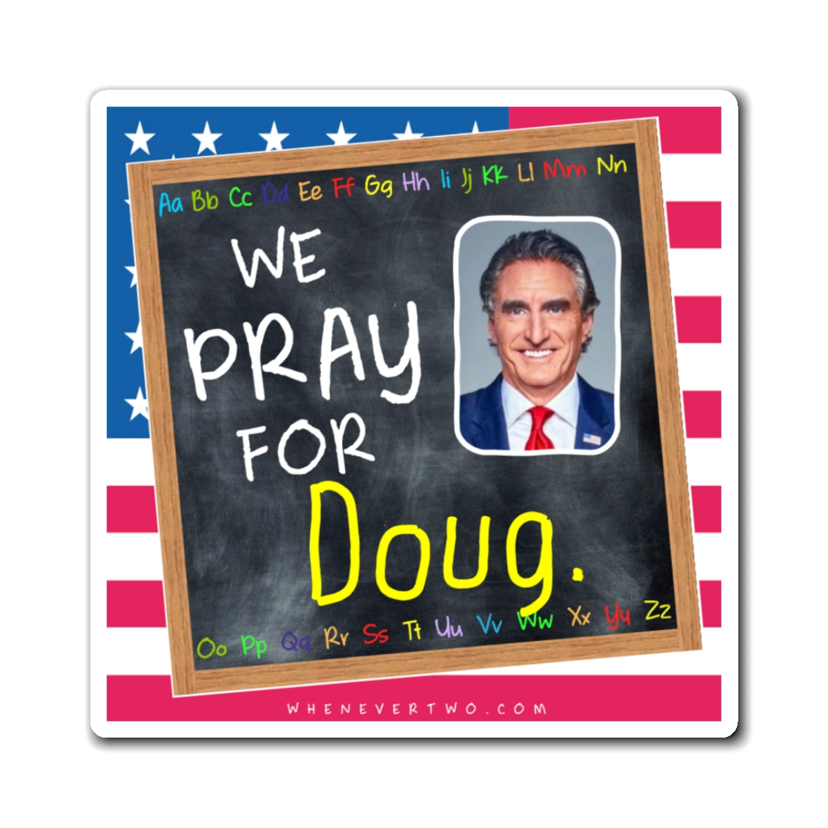 Doug Burgum - Executive Cabinet Secretary of the Interior - The Blackboard Magnet - 3'' - [119]