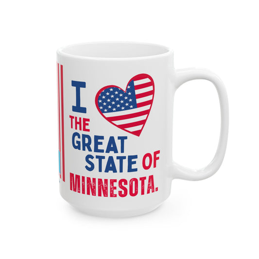 Minnesota - I Love -  Mug - 15 oz