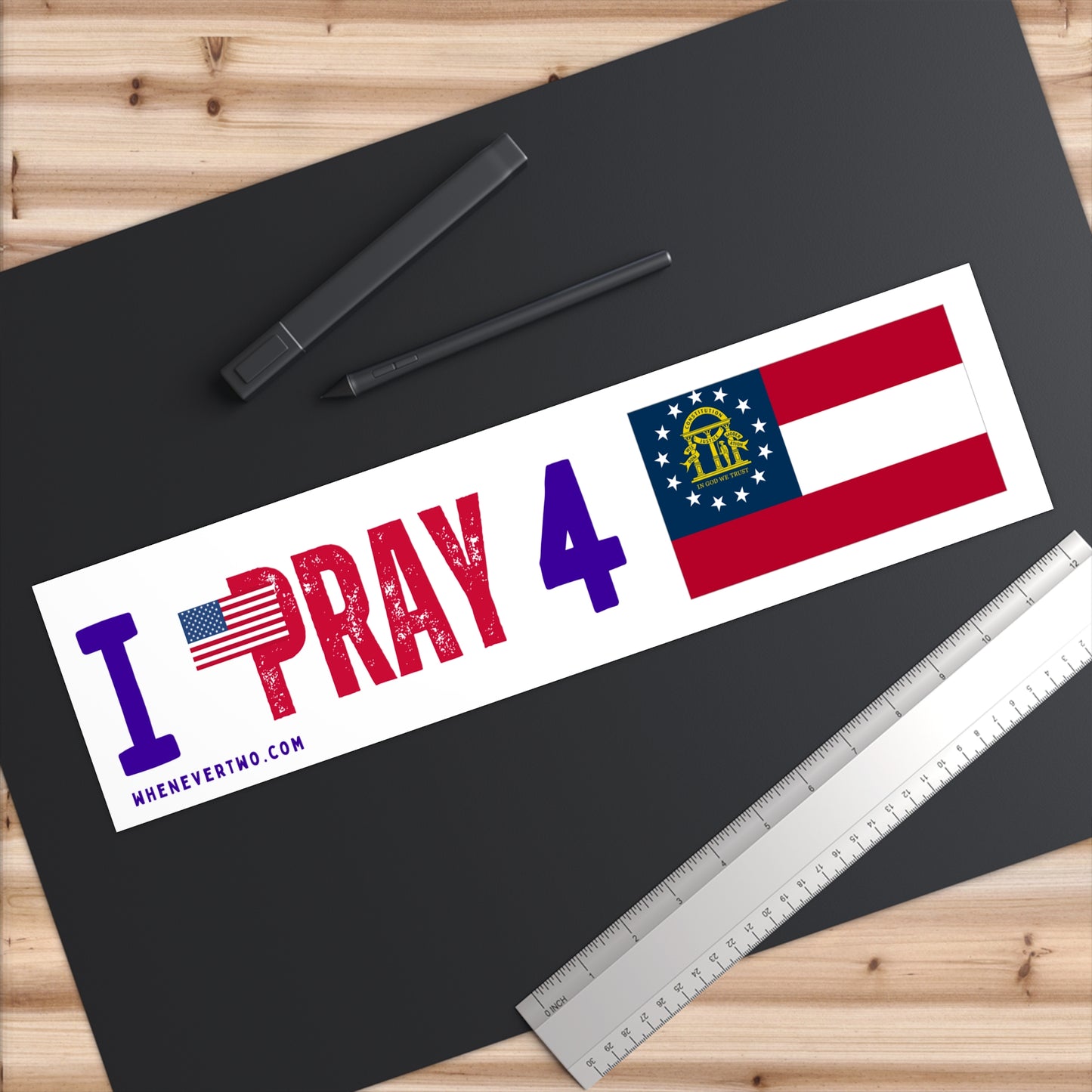 Georgia - I Pray - Bumper Sticker - Large