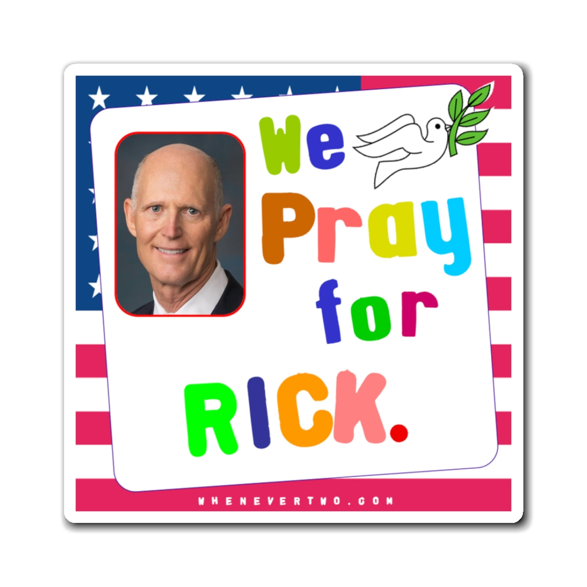 Rick Scott - Legislative Senator Florida - Noah's Rainbow Magnet - 3'' - [256]