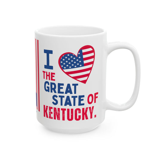 Kentucky - I Love -  Mug - 15 oz
