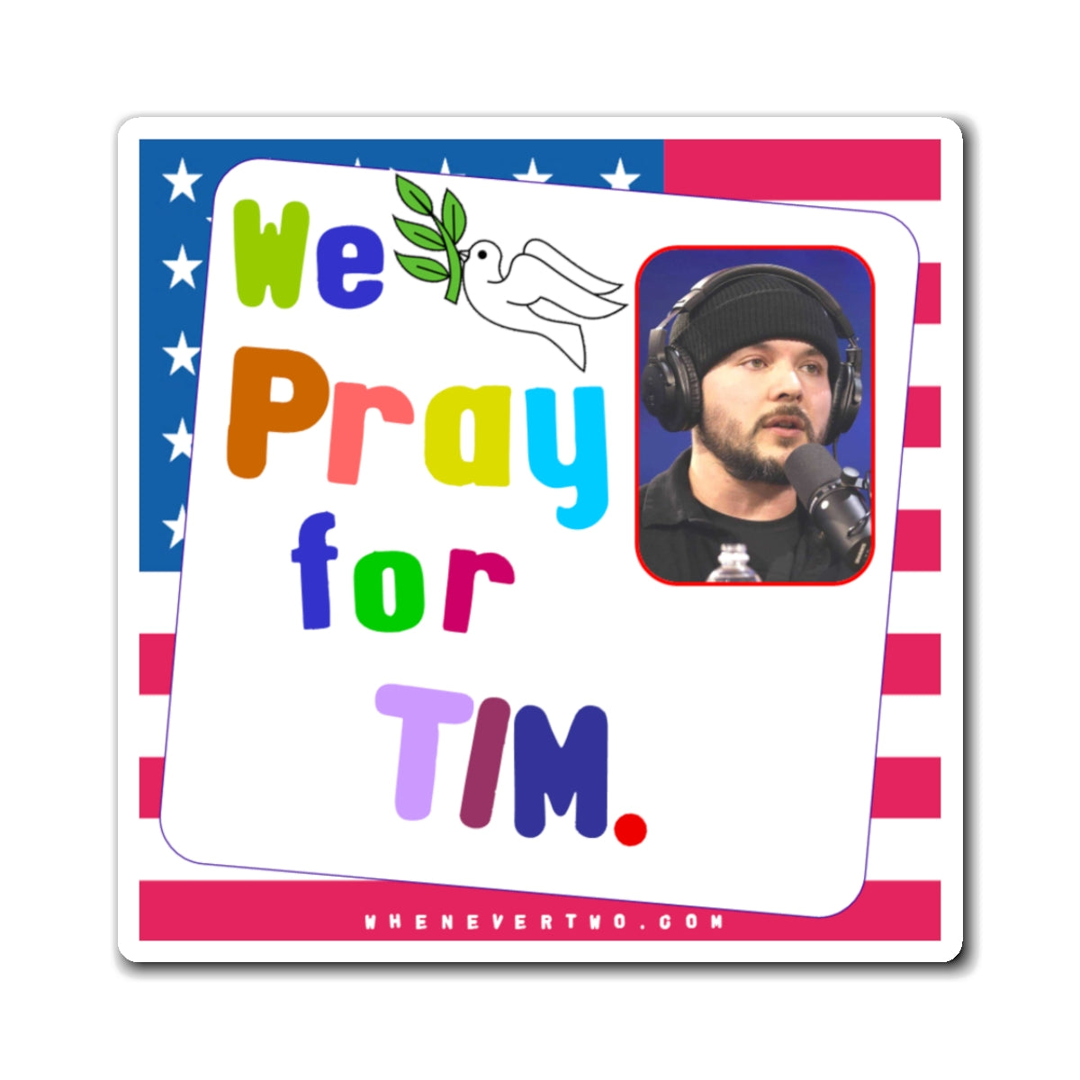 Tim Pool - We The People - Noah's Rainbow Magnet - 3'' - [185]
