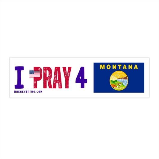 Montana - I Pray - Bumper Sticker - Regular