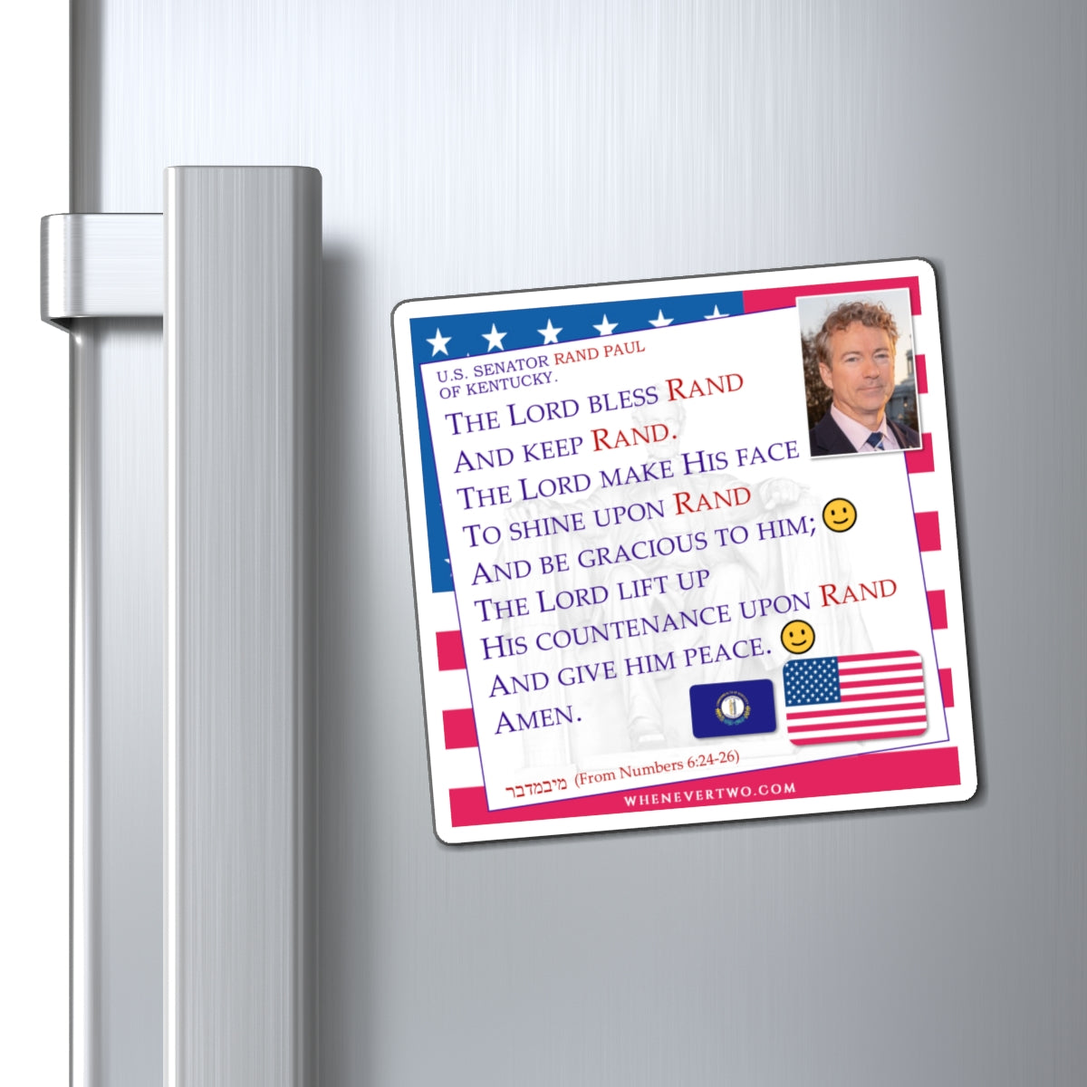 Rand Paul - Legislative Senator Kentucky - The Aaronic Blessing Magnet - 4'' - [251]