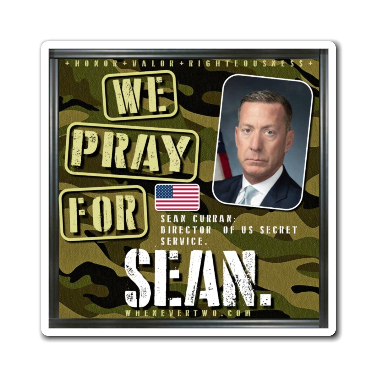 Sean Curran - Executive Cabinet Director of US Secret Service - The Man Cave Magnet - 3'' - [168]