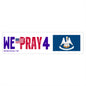 Louisiana - We Pray - Bumper Sticker - Large